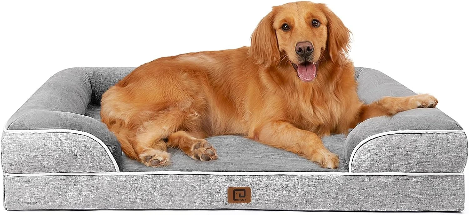 EHEYCIGA Orthopedic Dog Beds for Extra Large Dogs, Waterproof Memory Foam XL Pet
