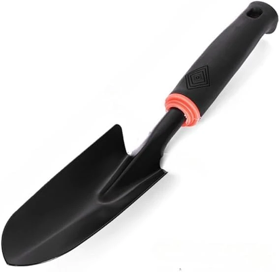 Garden Hand Trowel with Rubber Grip, 1 PCS, 32 cm Stainless Steel Planting Spade